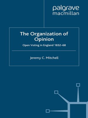 cover image of The Organization of Opinion